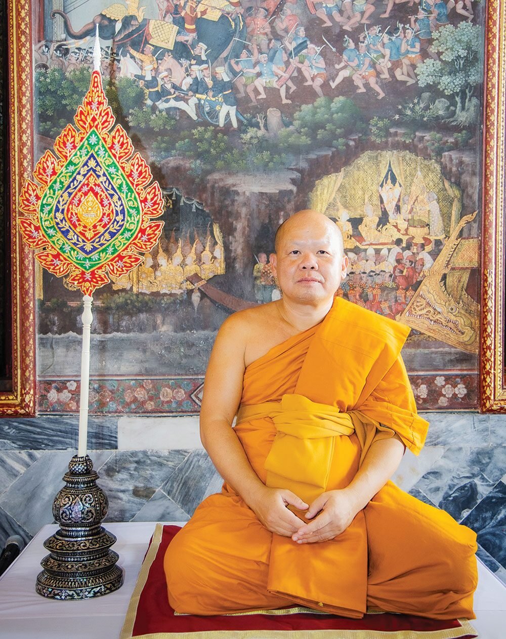 พิธีเชิญสัญญาบัตร พัดยศ และผ้าไตร ถวายแด่ 'พระราชวชิรรัตนาภรณ์' ณ วัดราชบพิธฯ