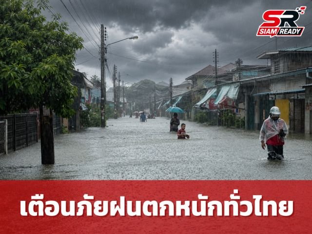 กรมอุตุฯ เตือนภัยมรสุมถล่มทั่วไทย ฝนตกหนักเสี่ยงน้ำท่วมฉับพลัน-น้ำป่าไหลหลาก