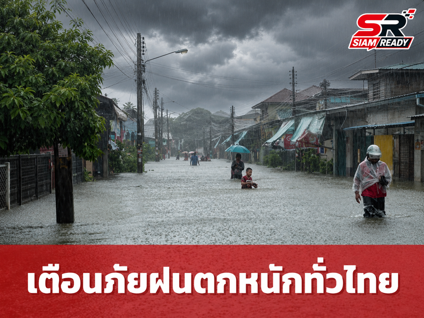 กรมอุตุฯ เตือนภัยมรสุมถล่มทั่วไทย ฝนตกหนักเสี่ยงน้ำท่วมฉับพลัน-น้ำป่าไหลหลาก