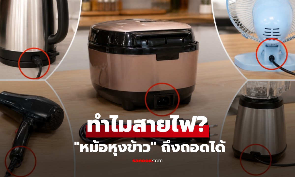ไขข้อข้องใจ ทำไมหม้อหุงข้าวต้องถอดสายไฟได้ ในขณะที่เครื่องใช้ไฟฟ้าอื่นทำไม่ได้
