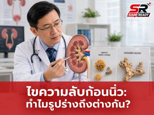ไขความลับ 'ก้อนนิ่ว' ทำไมบางก้อนกลมเกลี้ยง บางก้อนแหลมคมเหมือนปะการัง?