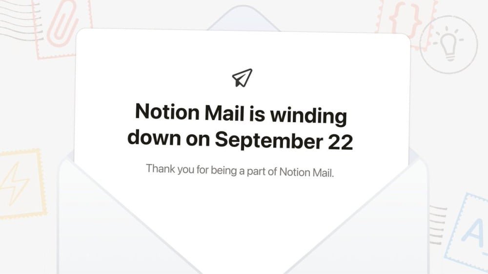 Notion ประกาศปิดตัว Notion Mail 22 ก.ย. นี้ เผยผู้ใช้หันพึ่งพา AI Agent จัดการแทน