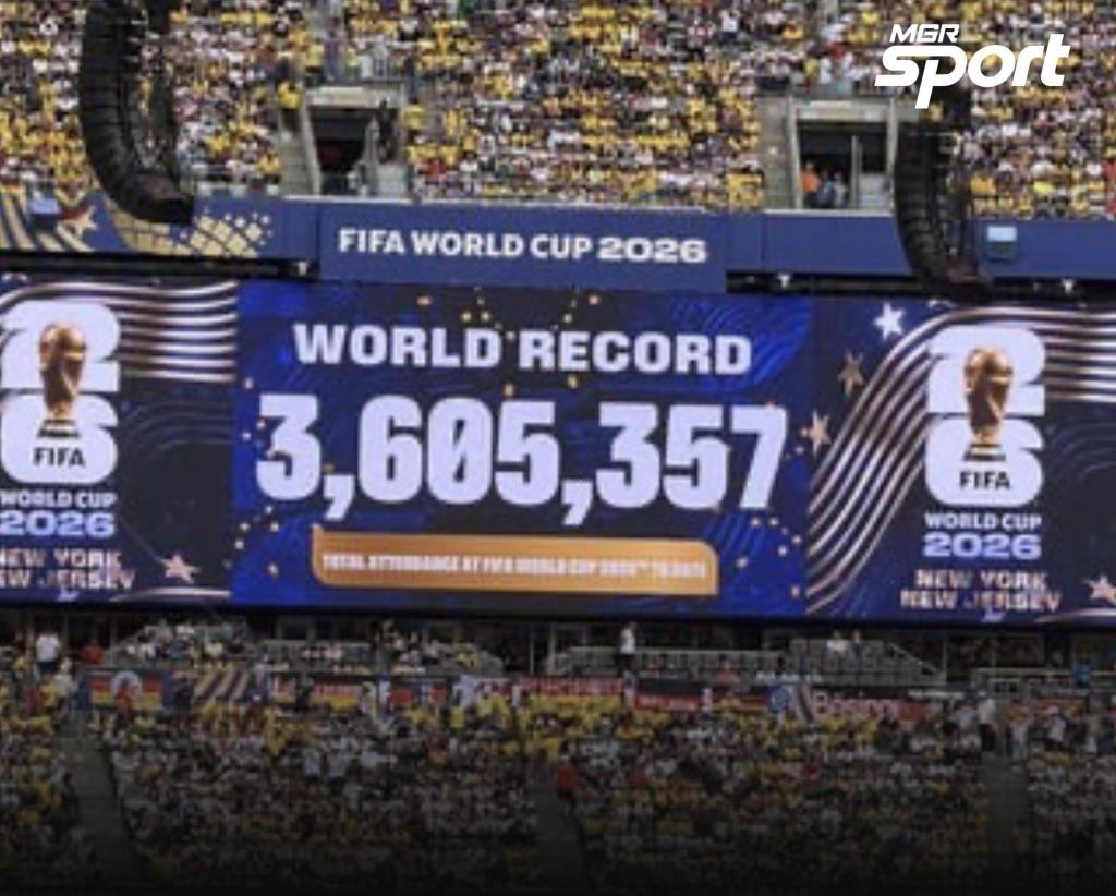ฟุตบอลโลก 2026 สร้างประวัติศาสตร์ใหม่ ยอดผู้ชมรวมทะลุ 3.6 ล้านคน สูงสุดตลอดกาล