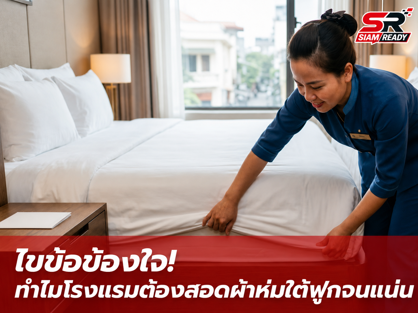 ไขข้อข้องใจ! ทำไมโรงแรมต้องสอดผ้าห่มใต้ฟูกจนแน่น เหตุผลที่มากกว่าแค่ความสวยงาม