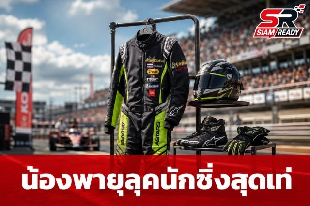 ส่องลุคนักซิ่งสุดเท่ของ 'น้องพายุ' พร้อมกำลังใจดีๆ จาก 'แม่ชม-น้องเกล' ติดขอบสนาม