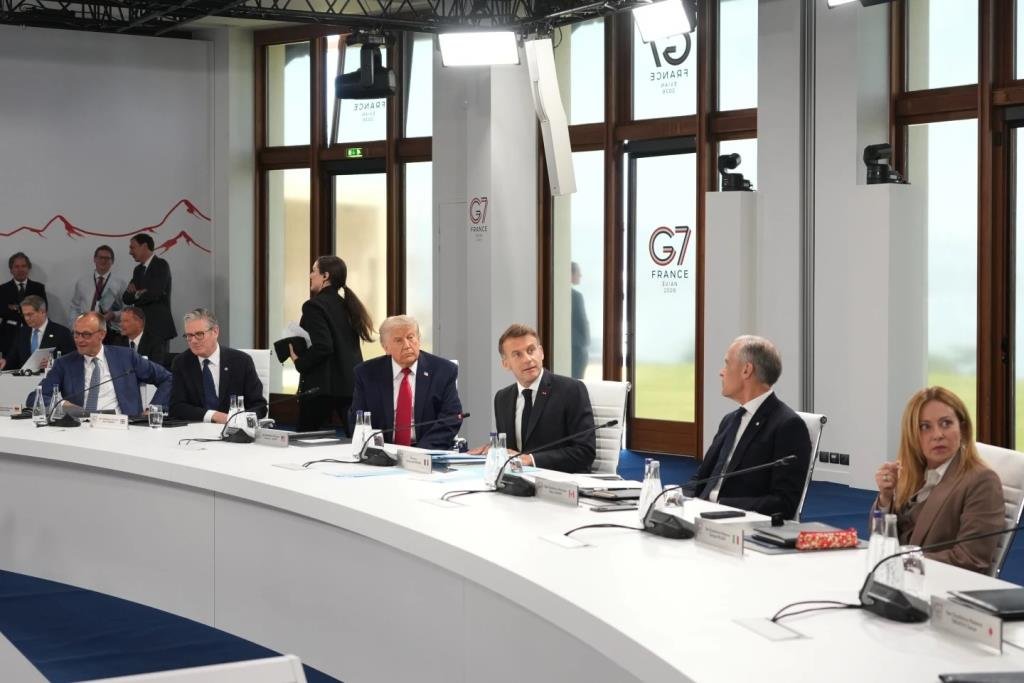 ทรัมป์ชูความสำเร็จข้อตกลงสันติภาพบนเวที G7 พร้อมย้ำจุดยืนสกัดอิหร่านมีนิวเคลียร์