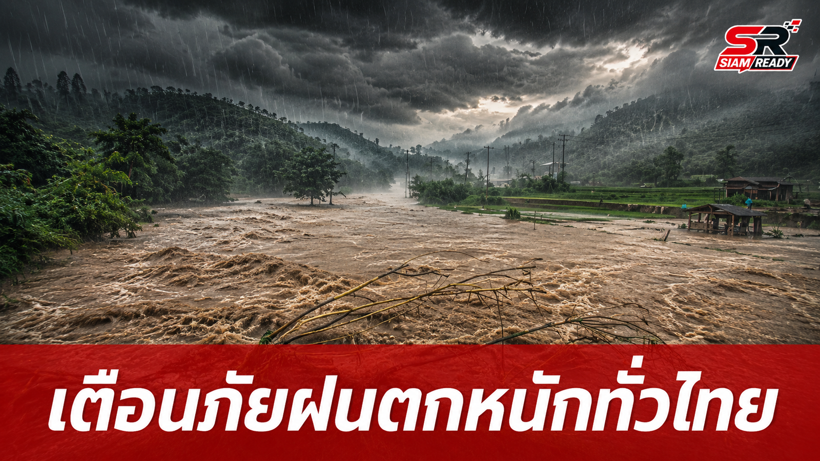 กรมอุตุฯ เตือนภัยทั่วไทยรับมือฝนตกหนัก 60-80% พร้อมเฝ้าระวังน้ำท่วมฉับพลัน