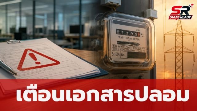 การไฟฟ้าส่วนภูมิภาคเตือน เอกสารแจ้งเปลี่ยนมิเตอร์-ดับไฟถึงบ้านเป็นของปลอม