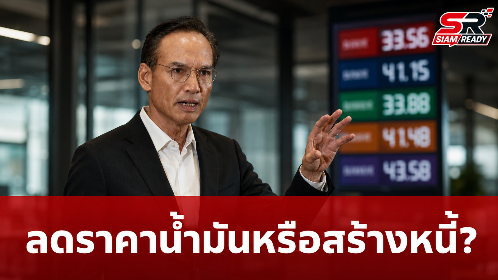 “กรณ์” เตือนลดราคาน้ำมันตามสั่งนายกฯ เป็นเพียงการแก้ปัญหาเฉพาะหน้า หวั่นภาระหนี้ตกถึงประชาชน
