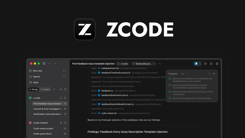 Z.ai เปิดตัว ZCode เครื่องมือช่วยเขียนโค้ดด้วย AI ขุมพลัง GLM-5.2