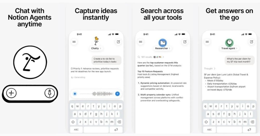 Notion เปิดตัวแอปใหม่ 'Notion Agents' บน iOS ยกระดับการใช้ AI ช่วยจัดการงาน