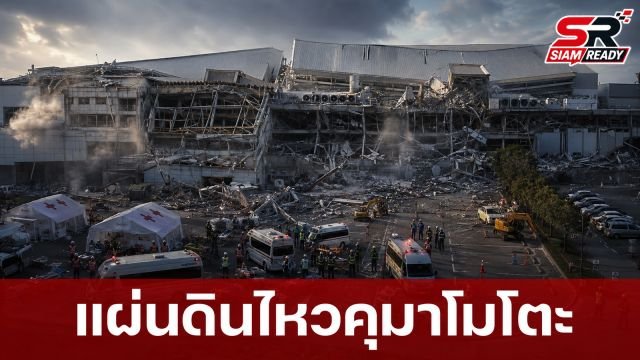แผ่นดินไหว 7.1 เขย่าคุมาโมโตะ ห้างดังถล่ม-ระเบิด พนักงานกว่า 20 ชีวิตยังสูญหาย