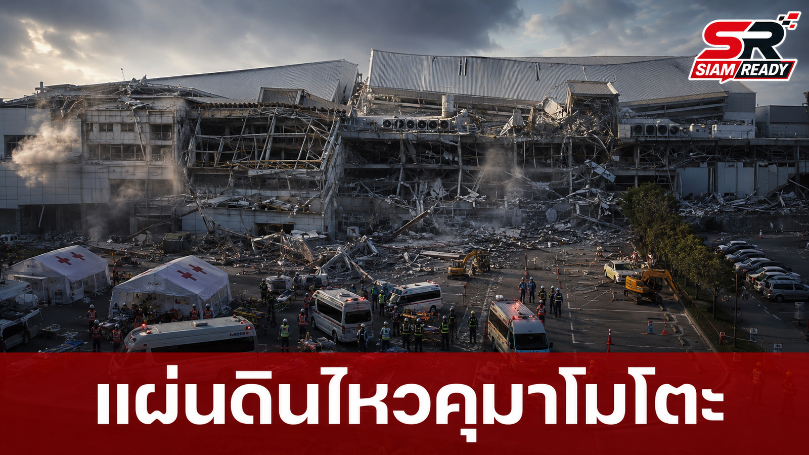 แผ่นดินไหว 7.1 เขย่าคุมาโมโตะ ห้างดังถล่ม-ระเบิด พนักงานกว่า 20 ชีวิตยังสูญหาย