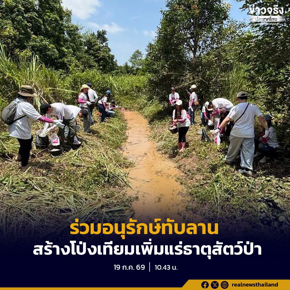 อช.ทับลาน ผนึกกำลังมูลนิธิอิออน ฟื้นฟูแหล่งอาหารสัตว์ป่าเชื่อมผืนป่ามรดกโลก