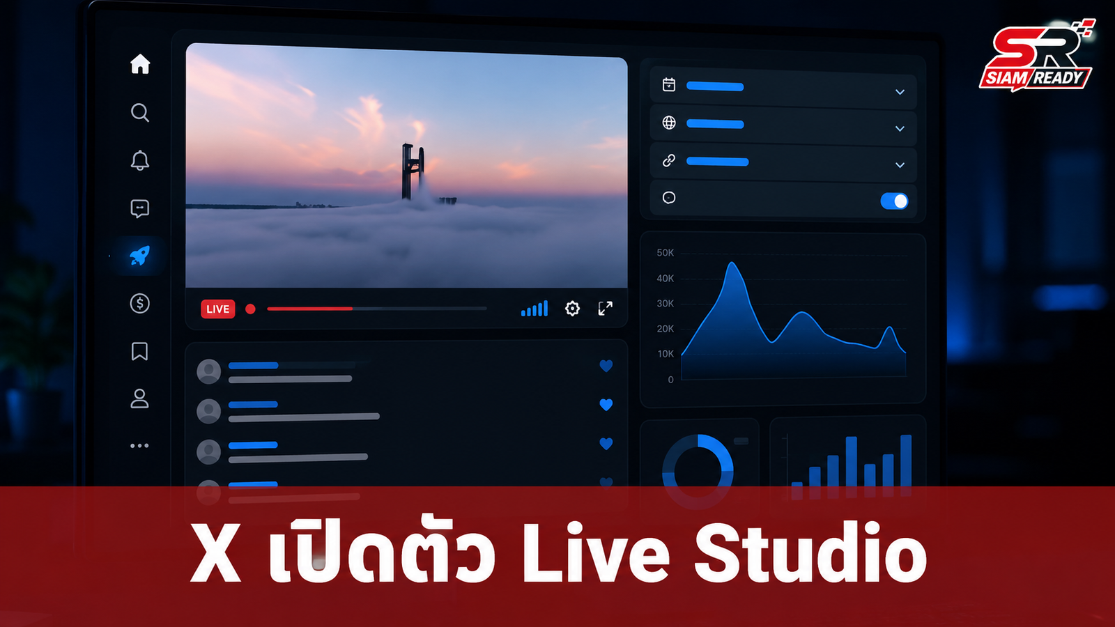 X เปิดตัว 'Live Studio' เครื่องมือใหม่สำหรับครีเอเตอร์ ยกระดับการไลฟ์สดแบบเรียลไทม์