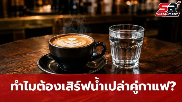 เจาะลึกเหตุผลทำไมร้านกาแฟต้องเสิร์ฟ 'น้ำเปล่า' คู่กับกาแฟ?
