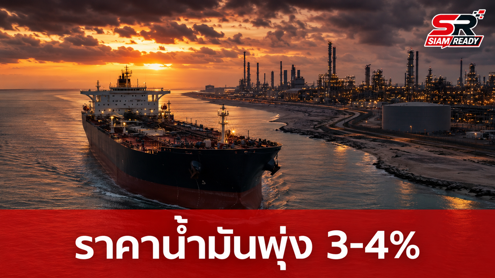 ราคาน้ำมันโลกพุ่ง 3-4% เซ่นพิษศึกสหรัฐฯ-อิหร่าน เสี่ยงปิดช่องแคบฮอร์มุซ