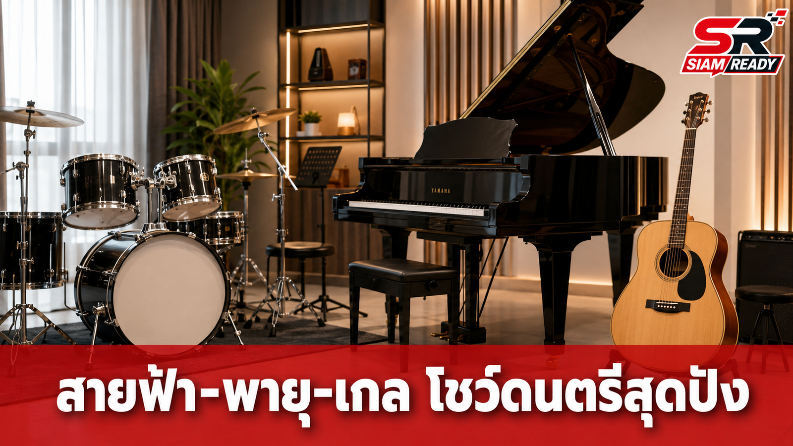 เปิดวงดนตรีบ้านรังษีสิงห์พิพัฒน์! สายฟ้า-พายุ-เกล โชว์สกิลดนตรีสุดปัง