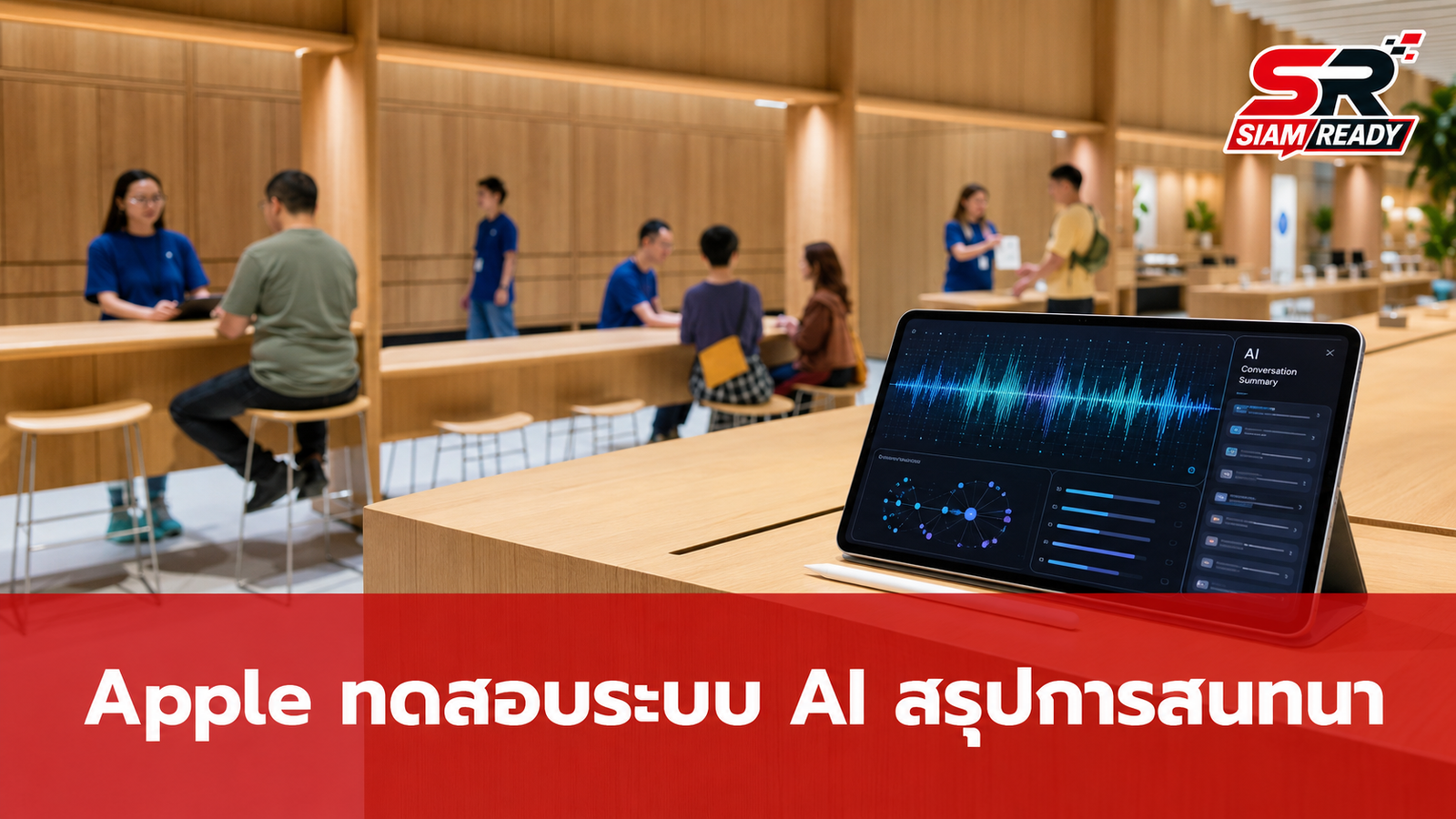 Apple Store ทดสอบระบบ AI 'Live Notes' ช่วยสรุปการสนทนาที่ Genius Bar