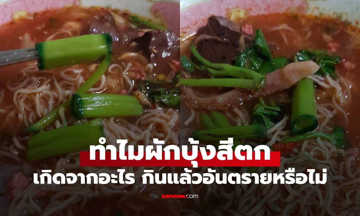 ไขข้อข้องใจ 'ผักบุ้งสีตก' เกิดจากอะไร? อันตรายหรือไม่ พร้อมวิธีป้องกัน