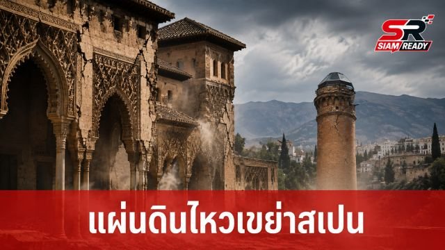 แผ่นดินไหว 4.9 แมกนิจูดเขย่าภาคใต้สเปน อพยพนักท่องเที่ยวออกจากพระราชวังมรดกโลก