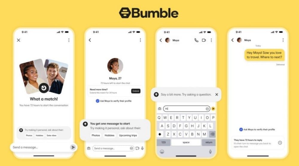 Bumble ปรับใหญ่! ยกเลิกกฎฝ่ายหญิงทักก่อน พร้อมขยายเวลาตอบกลับเป็น 72 ชม.