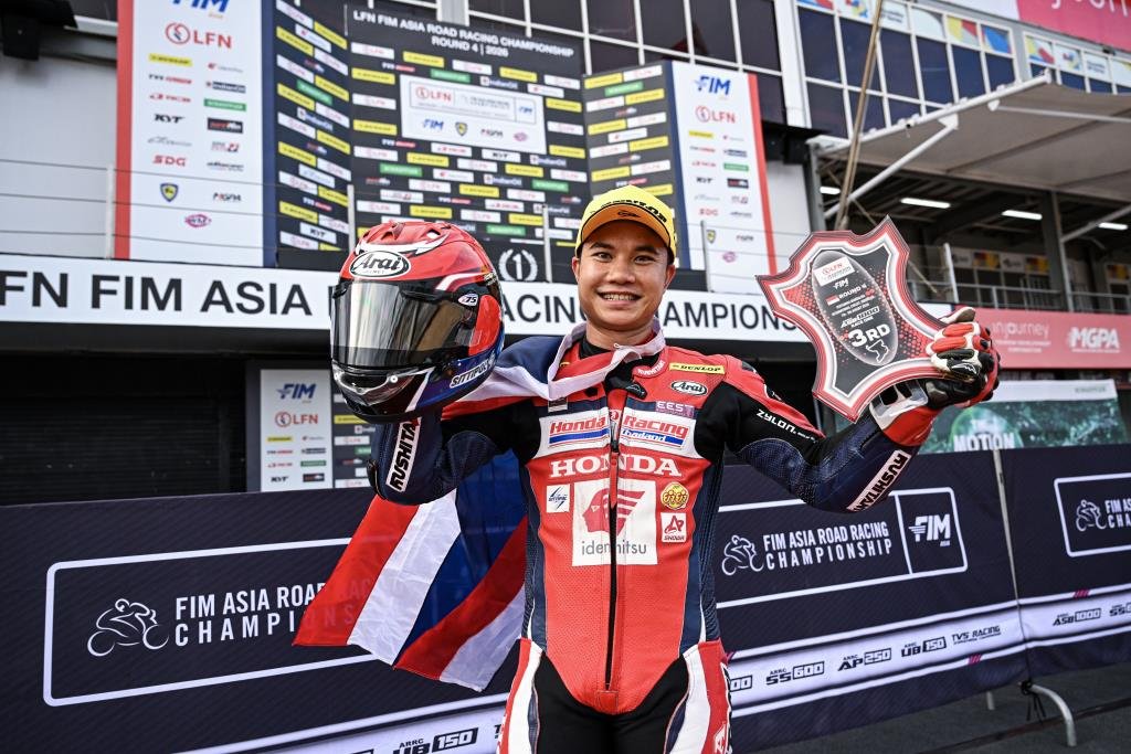 ชิพ-นครินทร์ โชว์ฟอร์มแกร่ง บิด Honda CBR1000RR-R คว้าโพเดียมเรซแรกศึก ARRC สนาม 4