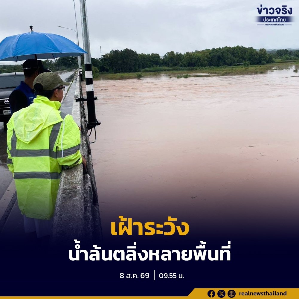 น่านฝนเริ่มซา แต่ระดับน้ำแม่น้ำน่านยังพุ่งสูงต่อเนื่องจากมวลน้ำต้นน้ำ
