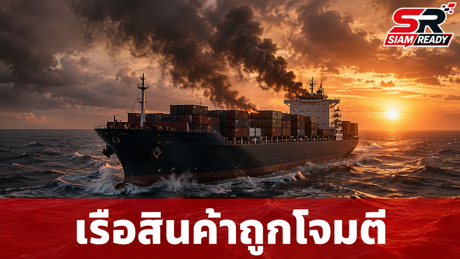 เรือสินค้าถูกโจมตีในทะเลแดง-อ่าวโอมาน ลูกเรือดับ 4 ศพ