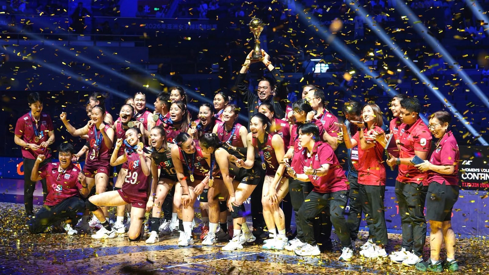 ประวัติศาสตร์หน้าใหม่! วอลเลย์บอลหญิงไทยคว้าตั๋วโอลิมปิก 2028 หลังผงาดแชมป์เอเชีย