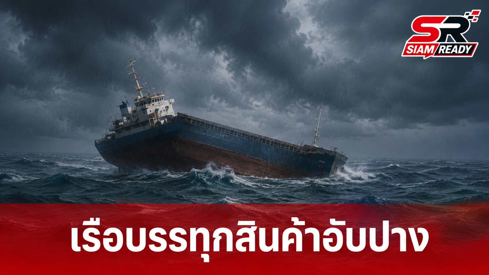 เกิดเหตุเรือบรรทุกสินค้าอับปางนอกชายฝั่งอินเดีย เร่งตรวจสอบรายละเอียด