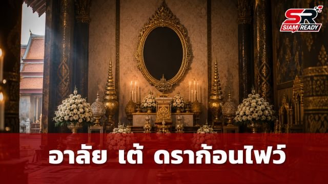อาลัย เต้ ดราก้อนไฟว์ ครอบครัวเคลื่อนร่างบำเพ็ญกุศล ณ วัดบัวขวัญ