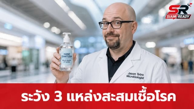 เตือนภัยใกล้ตัว! นักจุลชีววิทยาเผย 3 แหล่งสะสมเชื้อโรคที่คนมักมองข้าม