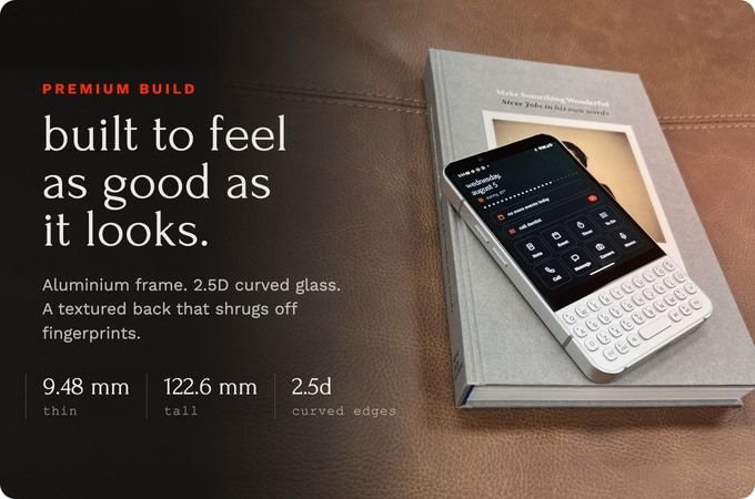 Minimal Phone 2 เปิดระดมทุน มือถือคีย์บอร์ด QWERTY จอ OLED 90Hz สเปคจัดเต็ม