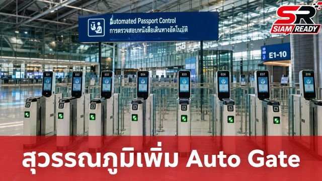 รัฐบาลเดินหน้ายกระดับสุวรรณภูมิ เพิ่ม Auto Gate รองรับ 31 สัญชาติ แก้ปัญหาผู้โดยสารแออัด