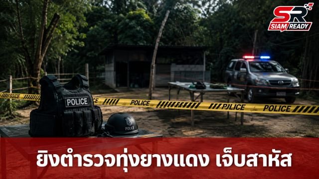 คนร้ายดักซุ่มยิงเจ้าหน้าที่ตำรวจ สภ.ทุ่งยางแดง บาดเจ็บสาหัส 1 ราย