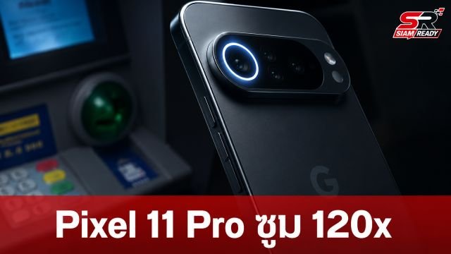 หลุดภาพโปรโมต Google Pixel 11 Pro ชูจุดเด่นกล้องซูม 120x พร้อมชิป Tensor G6