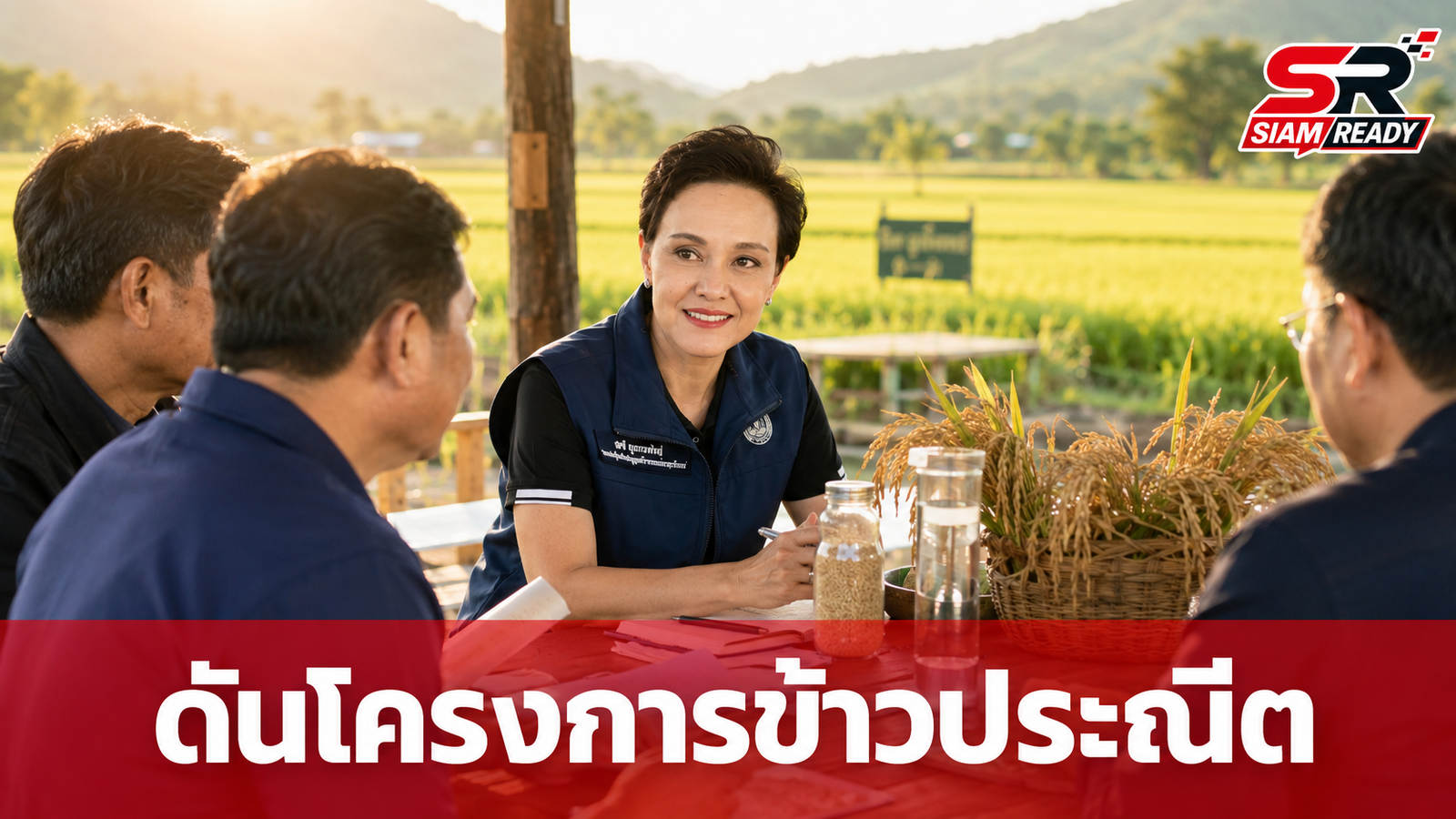 รองนายกฯ ศุภจี ลงพื้นที่ศรีสะเกษ ติดตามความคืบหน้าโครงการ 'ข้าวประณีต' หวังเพิ่มรายได้เกษตรกร