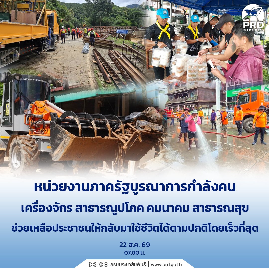 ภาครัฐผนึกกำลังระดมสรรพกำลัง เร่งฟื้นฟูพื้นที่และช่วยเหลือประชาชนให้กลับมาใช้ชีวิตปกติ