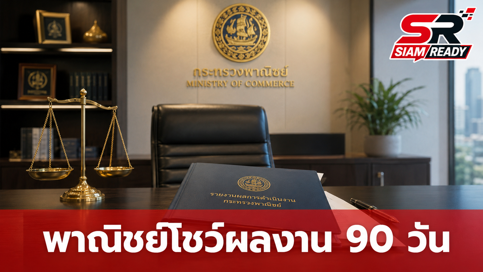 กระทรวงพาณิชย์เผยผลงาน 90 วัน ชูความสำเร็จลดค่าครองชีพ-สร้างรายได้ครบตามเป้า
