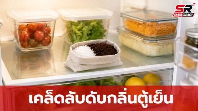 เปิดเคล็ดลับใช้ 'เกลือผสมกากกาแฟ' ดับกลิ่นตู้เย็น เผยวิธีทำที่ถูกต้องก่อนนำไปใช้