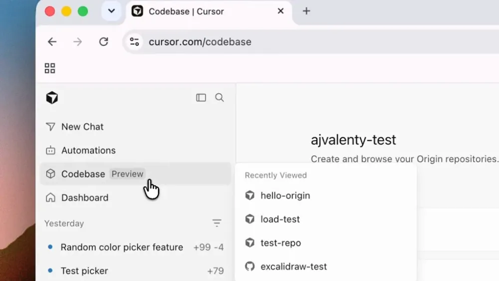 Cursor เปิดตัว Origin แพลตฟอร์มโฮสต์ซอร์สโค้ดใหม่ ท้าชน GitHub ในยุค AI