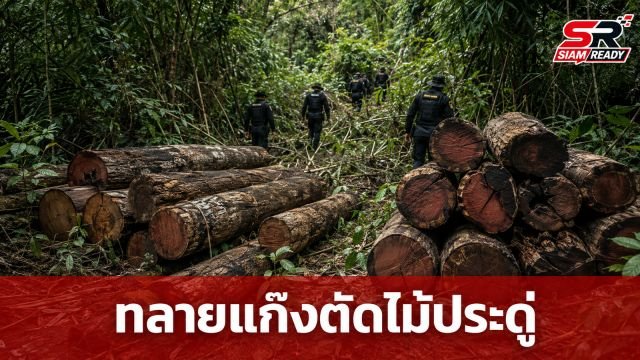 กรมอุทยานฯ ผนึกกำลัง บก.ปทส.-กรมป่าไม้ ทลายเครือข่ายลักลอบตัดไม้ประดู่ป่าสงวนฯ อุตรดิตถ์