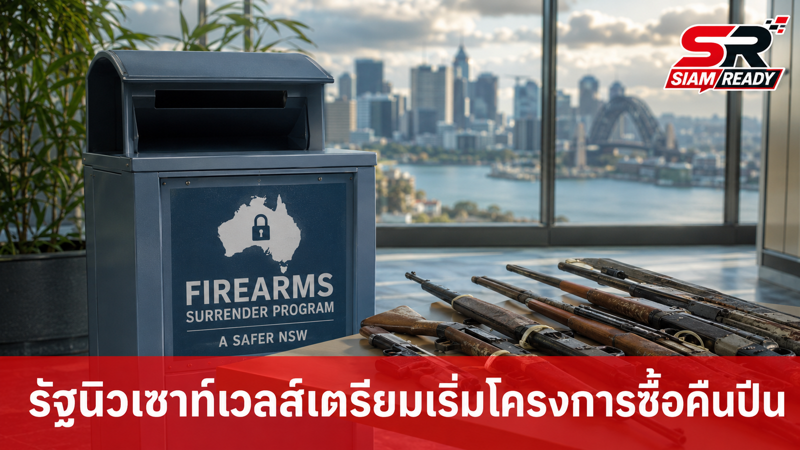 รัฐนิวเซาท์เวลส์เตรียมเริ่มแคมเปญซื้อคืนอาวุธปืน พ.ย. นี้ หลังเหตุสลดหาดบอนได