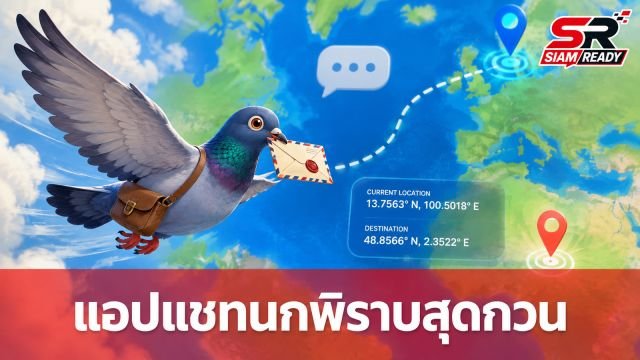 Carrier Pidge แอปแชทสุดแปลก ส่งข้อความผ่านนกพิราบจำลอง มีโอกาสนกตายข้อความหายกลางทาง