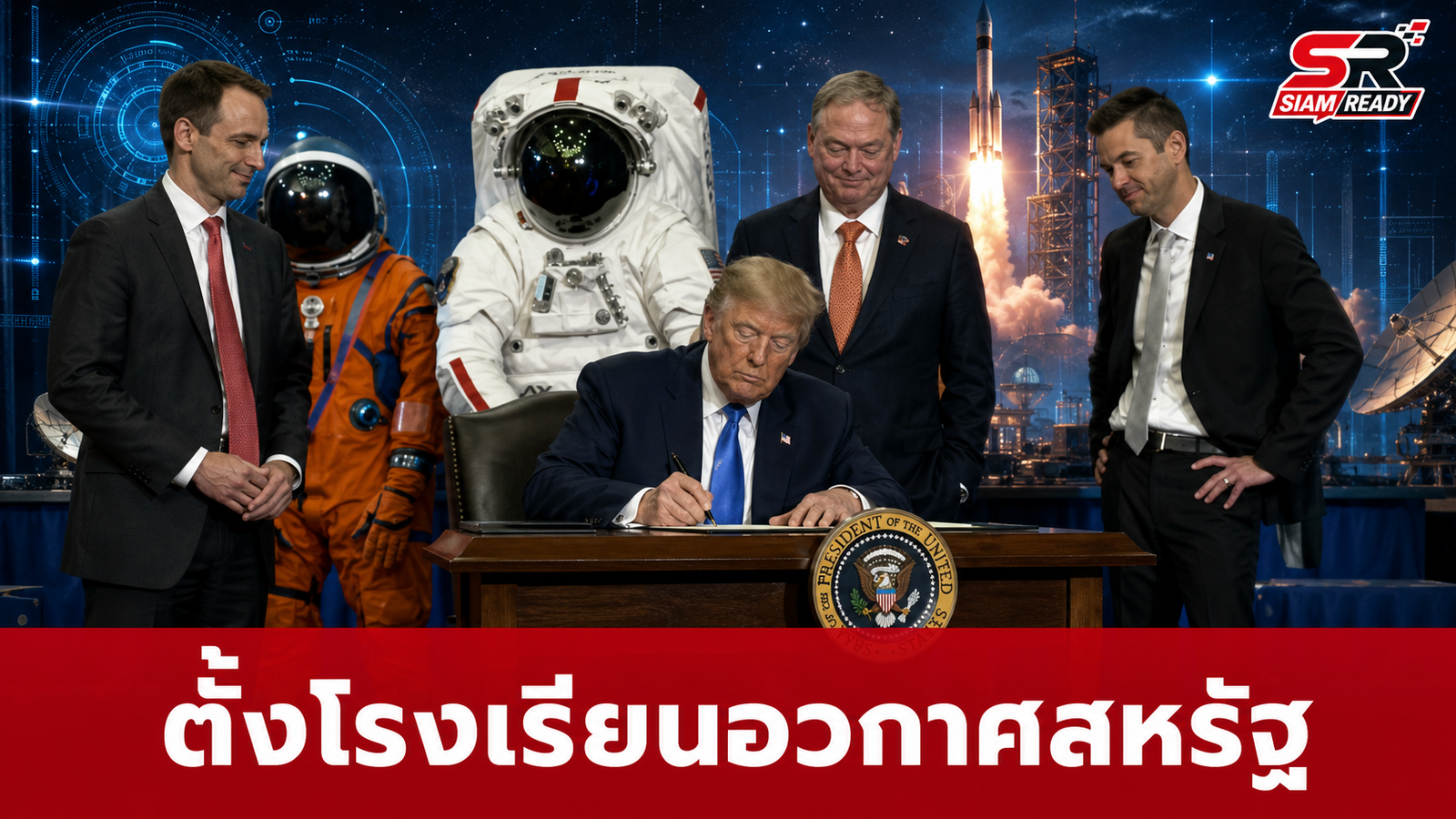 Donald Trump ลงนามตั้ง 'U.S. Space Academy' ปั้นบุคลากรรับยุคอวกาศใหม่
