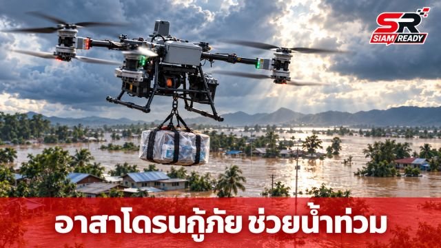 ยศชนัน ผนึกกำลังพันธมิตรเปิดตัว 'อาสาโดรนกู้ภัย' เร่งส่งเสบียงช่วยผู้ประสบภัยน้ำท่วม