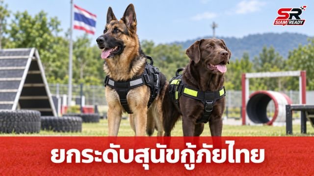 “เจเศรษฐ์” นำทีมฝึกสุนัขทรงเลี้ยง “MI6-นาตาชา” ยกระดับมาตรฐานกู้ภัยสู่สากล