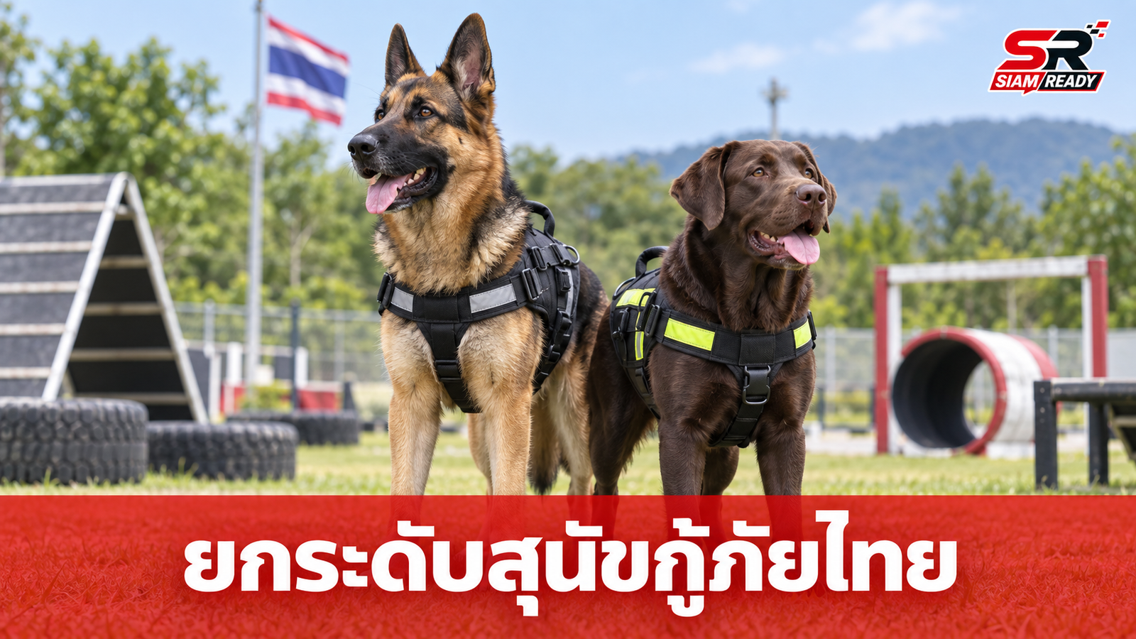 “เจเศรษฐ์” นำทีมฝึกสุนัขทรงเลี้ยง “MI6-นาตาชา” ยกระดับมาตรฐานกู้ภัยสู่สากล