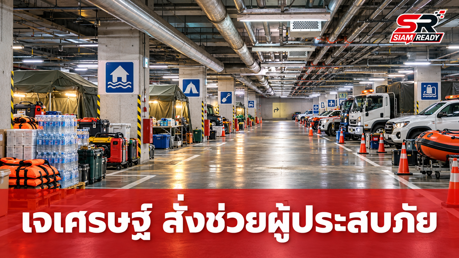 เจเศรษฐ์ สั่งการกรมโยธาฯ เร่งเปิดพื้นที่จอดรถ-ศูนย์พักพิง ช่วยผู้ประสบภัยน้ำท่วม
